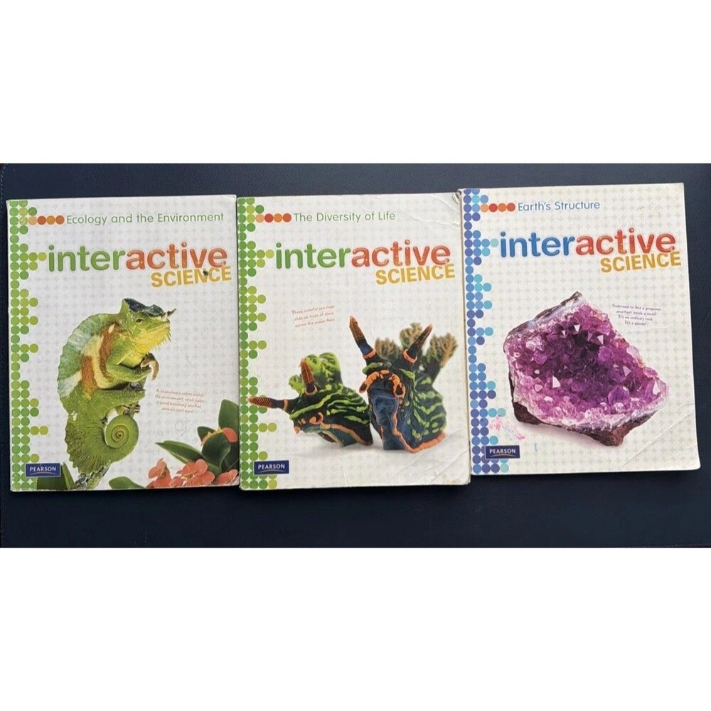 Interactive Science Book Lot Of 3